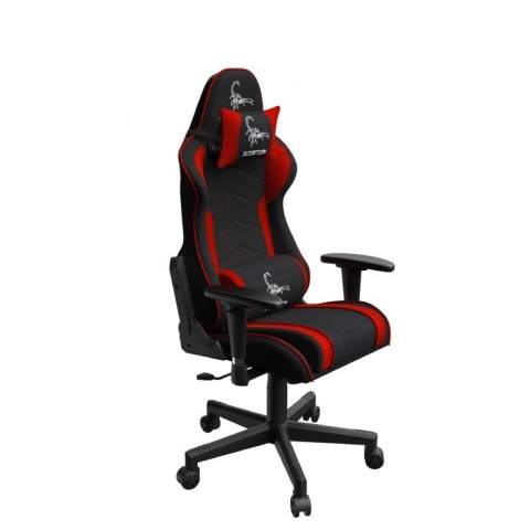 Krzesło gamingowe Scorpion czarno-czerwone Krzesło gamingowe Scorpion czarno-czerwone