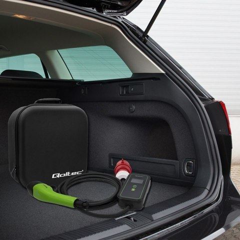 Mobilna ładowarka do samochodu elektrycznego EV z regulacją 2w1 Typ2 | 11kW | CEE 5 PIN | WiFi | LCD | 3 fazy | Przenona | Wall Mobilna ładowarka do samochodu elektrycznego EV z regulacją 2w1 Typ2 | 11kW | CEE 5 PIN | WiFi | LCD | 3 fazy | Przenona | Wall