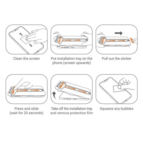 Szkło hartowane EasyShield 2-Pack - iPhone 16 Pro Max (2 sztuki) Szkło hartowane EasyShield 2-Pack - iPhone 16 Pro Max (2 sztuki)