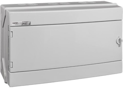 Rozdzielnica hermetyczna modułowa (500V AC, 1500V DC) 1x18 natynkowa (N+PE) IP65 RH-18/UV Rozdzielnica hermetyczna modułowa (500V AC, 1500V DC) 1x18 natynkowa (N+PE) IP65 RH-18/UV