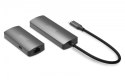 Przedłużacz/Extender USB-C - HDMI 30m po skrętce Cat.6 4K120Hz HDCP 2.3 (zestaw)