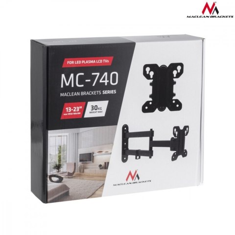 Uchwyt do telewizora 13-32 cale MC-740 30kg, max vesa 100x100 Uchwyt do telewizora 13-32 cale MC-740 30kg, max vesa 100x100