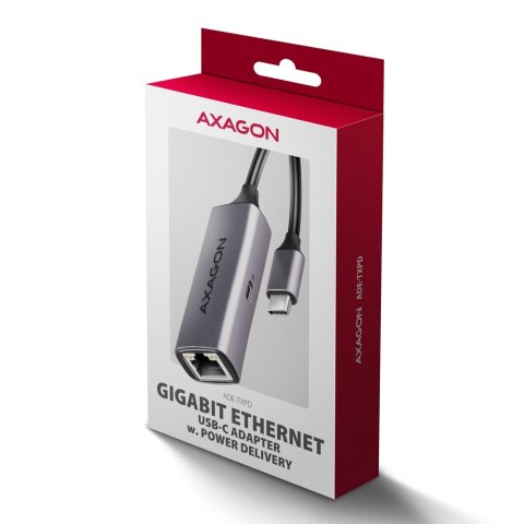 ADE-TXPD Karta sieciowa Gigabit Ethernet adapter, USB-C 3.2 Gen 1, instalacja automatyczna, Asix AX8817, PD 100W ADE-TXPD Karta sieciowa Gigabit Ethernet adapter, USB-C 3.2 Gen 1, instalacja automatyczna, Asix AX8817, PD 100W