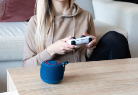 Głośnik bezprzewodowy Bluetooth 5W, BS-042, Niebieski Głośnik bezprzewodowy Bluetooth 5W, BS-042, Niebieski