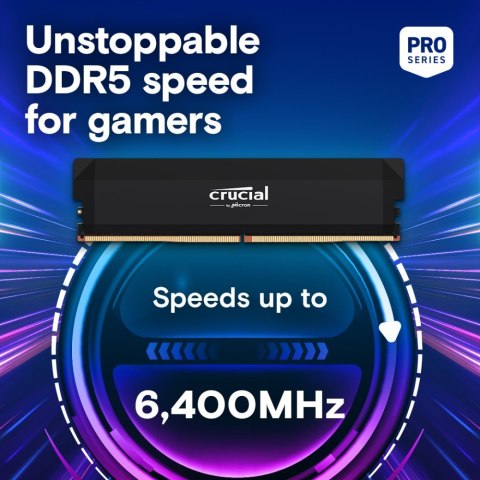 Pamięć DDR5 Pro OC 64/6000(2*32GB) CL40 czarna Pamięć DDR5 Pro OC 64/6000(2*32GB) CL40 czarna