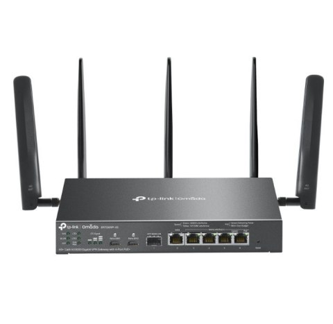 Brama sieciowa gigabitowa Omada 4G+ Cat6 AX3000 VPN with 4-Port PoE+PORT: 1× Gigabit SFP WAN/LAN Port, 1× Gigabit RJ45 WAN Port, Brama sieciowa gigabitowa Omada 4G+ Cat6 AX3000 VPN with 4-Port PoE+PORT: 1× Gigabit SFP WAN/LAN Port, 1× Gigabit RJ45 WAN Port,