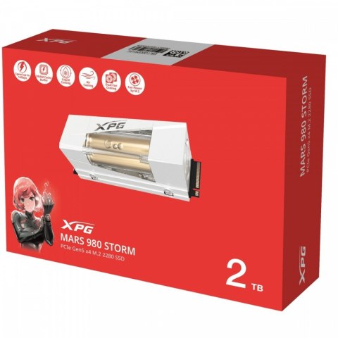 Dysk SSD XPG MARS 980 STORM 2TB PCIe 5x4 14/13 GB/s Dysk SSD XPG MARS 980 STORM 2TB PCIe 5x4 14/13 GB/s