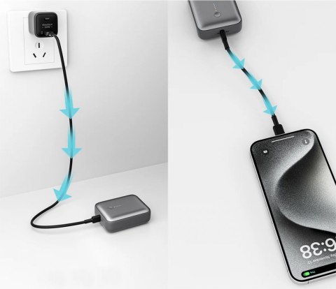 PB-Y55 MINI PowerBank | 10000mAh | 22.5W | 2xUSB | PD QC PB-Y55 MINI PowerBank | 10000mAh | 22.5W | 2xUSB | PD QC