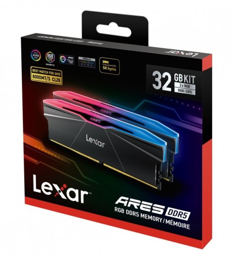 Pamięć DDR5 ARES RGB 32GB(2*16GB)/6000 CL26 czarna Pamięć DDR5 ARES RGB 32GB(2*16GB)/6000 CL26 czarna