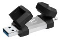 Pendrive C51 64GB USB-A USB-C 120 MB/s srebrny