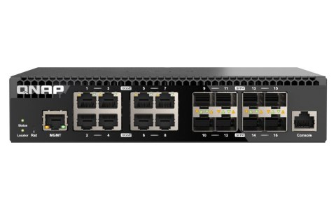 Przełącznik zarządzany sieciowo QSW-M3216R-8S8T-EU 8x 10GbE RJ45 8x10GbE SFP+ Przełącznik zarządzany sieciowo QSW-M3216R-8S8T-EU 8x 10GbE RJ45 8x10GbE SFP+