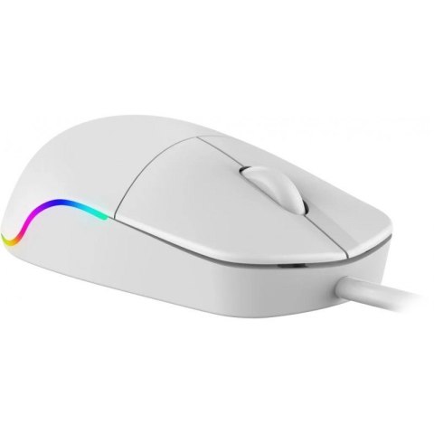 Mysz przewodowa AZORA MB-241 1200 DPI biała podświetlenie Mysz przewodowa AZORA MB-241 1200 DPI biała podświetlenie