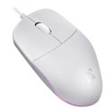 Mysz przewodowa AZORA MB-241 1200 DPI biała podświetlenie