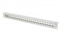 Panel krosowy (patch panel) modularny 19" 24 porty pod moduły keystone, 1U, ekranowany, prowadnica kabli, pola opisowe, szary Panel krosowy (patch panel) modularny 19" 24 porty pod moduły keystone, 1U, ekranowany, prowadnica kabli, pola opisowe, szary
