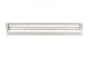 Panel krosowy (patch panel) modularny 19" 24 porty pod moduły keystone, 1U, ekranowany, prowadnica kabli, pola opisowe, szary Panel krosowy (patch panel) modularny 19" 24 porty pod moduły keystone, 1U, ekranowany, prowadnica kabli, pola opisowe, szary