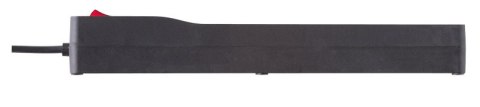 Listwa przeciwprzepięciowa ZX 510, 1L, 3,0m, czarna Listwa przeciwprzepięciowa ZX 510, 1L, 3,0m, czarna