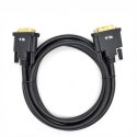 Kabel DVI M-M 24+1 1.8 m. czarny, pozłacany Kabel DVI M-M 24+1 1.8 m. czarny, pozłacany