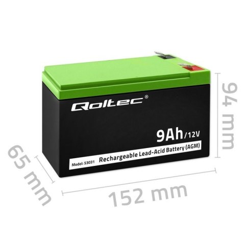 Akumulator żelowy | 12V | 9Ah | max.90A | AGM Akumulator żelowy | 12V | 9Ah | max.90A | AGM