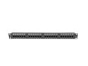 Patch Panel 24 Port 1U Kat.5E czarny