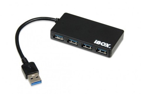 Hub USB 3.0 4-porty, slim IUH3F56 Czarny Hub USB 3.0 4-porty, slim IUH3F56 Czarny
