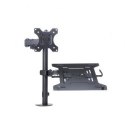 Uchwyt biurkowy do monitora LED/LCD 13-32" + notebooka L-24 Uchwyt biurkowy do monitora LED/LCD 13-32" + notebooka L-24