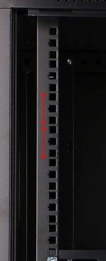 Szafka wisząca rack 12U 600x450 czarna szklane drzwi Szafka wisząca rack 12U 600x450 czarna szklane drzwi