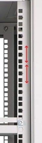 Szafka wisząca rack 12U 600x450 szara szklane drzwi Szafka wisząca rack 12U 600x450 szara szklane drzwi