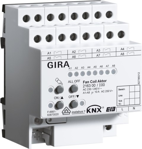 GIRA aktor fan coil KNX 216300 GIRA aktor fan coil KNX 216300
