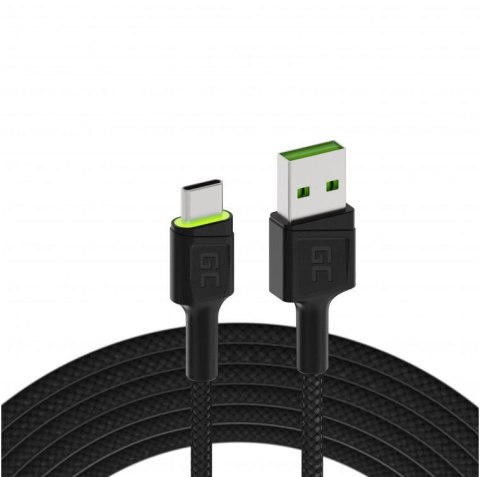 KABEL USB-A / USB-C Green Cell RAY 120cm ZIELONY LED QUICK CHARGE 3.0 KABGC06 KABEL USB-A / USB-C Green Cell RAY 120cm ZIELONY LED QUICK CHARGE 3.0 KABGC06