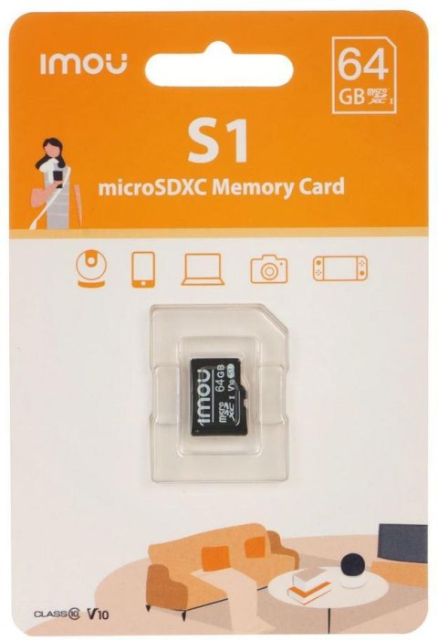 Karta pamięci microSD IMOU ST2-64-S1 64GB Karta pamięci microSD IMOU ST2-64-S1 64GB