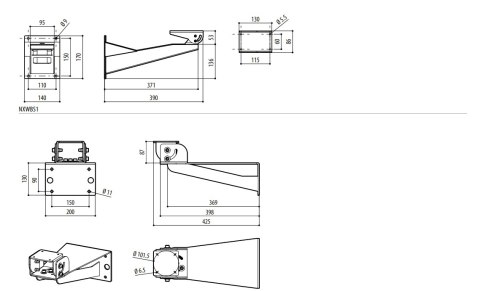 UCHWYT VIDEOTEC NXWBS1