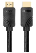 Kabel HDMI v 2.1 premium 2 m 8K Czarny Stworzony dla graczy Kabel HDMI v 2.1 premium 2 m 8K Czarny Stworzony dla graczy