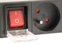 Listwa zasilająca rack (PDU), 8 gniazd FR, 1U, 16A, wtyk Schuko 3m Listwa zasilająca rack (PDU), 8 gniazd FR, 1U, 16A, wtyk Schuko 3m