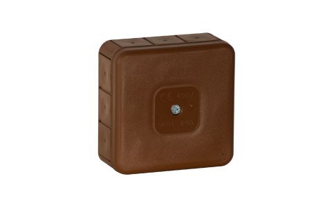 Puszka natynkowa pusta 12 wlotów VIPLAST VP-31 BRĄZOWA IP55 85x85x37mm 031-02 Puszka natynkowa pusta 12 wlotów VIPLAST VP-31 BRĄZOWA IP55 85x85x37mm 031-02