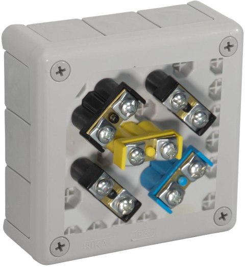 Puszka natynkowa z zaciskami 12 wlotów VIPLAST VP-51 SZARA IP55 118x118x46mm 051-53 Puszka natynkowa z zaciskami 12 wlotów VIPLAST VP-51 SZARA IP55 118x118x46mm 051-53