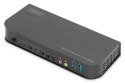 Przełącznik KVM 2 portowy DisplayPort do HDMI 2x1 4K 60Hz 2xUSB audio Przełącznik KVM 2 portowy DisplayPort do HDMI 2x1 4K 60Hz 2xUSB audio