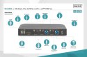 Przełącznik KVM 2 portowy DisplayPort do HDMI 2x1 4K 60Hz 2xUSB audio Przełącznik KVM 2 portowy DisplayPort do HDMI 2x1 4K 60Hz 2xUSB audio
