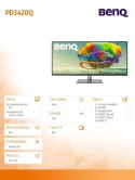 Monitor 34 cali PD3420Q LED QHD/IPS/5ms/GL/HDMI/DP Monitor 34 cali PD3420Q LED QHD/IPS/5ms/GL/HDMI/DP