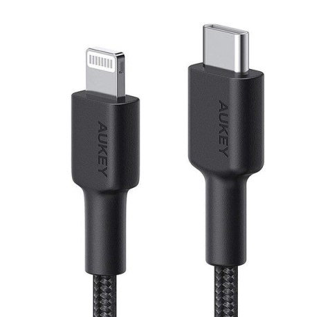 CB-CL03 kabel Lightning - USB-C 2m MFi Apple USB-PD nylonowy oplot czarny CB-CL03 kabel Lightning - USB-C 2m MFi Apple USB-PD nylonowy oplot czarny