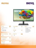 Monitor 27 cali PD2705U LED 5ms/QHD/IPS/HDMI/DP/USB Monitor 27 cali PD2705U LED 5ms/QHD/IPS/HDMI/DP/USB