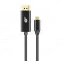 Kabel USB C - Displayport 2m czarny Kabel USB C - Displayport 2m czarny