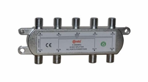 ROZGAŁĘŹNIK-SPLITER 5-2400 Mhz CORAB 8 DROŻNY Z PRZEJŚCIEM NAPIĘCIA ROZGAŁĘŹNIK-SPLITER 5-2400 Mhz CORAB 8 DROŻNY Z PRZEJŚCIEM NAPIĘCIA