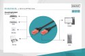 Patch cord U/UTP kat.6 PVC 2m czarny Patch cord U/UTP kat.6 PVC 2m czarny