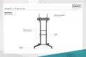 Stojak mobilny pojedynczy z półką 1xLCD max. 70" max. 50kg, VESA max. 600x400 Stojak mobilny pojedynczy z półką 1xLCD max. 70" max. 50kg, VESA max. 600x400