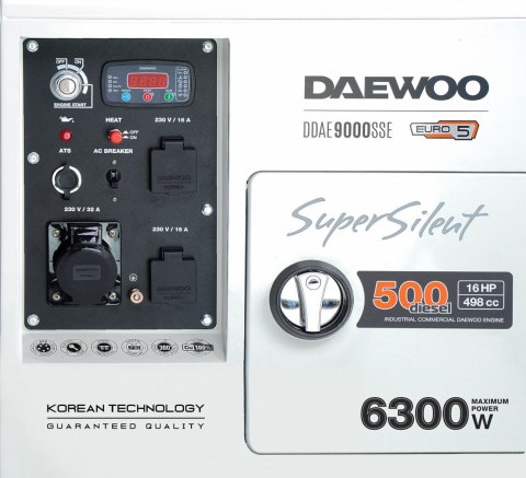 AGREGAT PRĄDOTWÓRCZY DIESEL DAEWOO DDAE 9000SSE 6.3kW