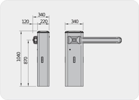 Szlaban BFT GIOTTO BT B ULTRA36 z ramieniem 3m