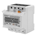 Trójfazowy elektroniczny licznik | miernik zużycia energii na szynę DIN | 400V | LCD | 4P Trójfazowy elektroniczny licznik | miernik zużycia energii na szynę DIN | 400V | LCD | 4P