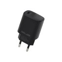 Ładowarka sieciowa 20W PD 3.0 bez kabla czarna Ładowarka sieciowa 20W PD 3.0 bez kabla czarna