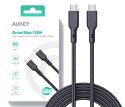 CB-KCC102 kabel USB-C - USB-C 1.8m 100W PD 5A 20V kevlar + nylonowy oplot