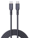 CB-SCC101 kabel USB-C - USB-C 1m 100W PD 5A 20V silikonowy czarny